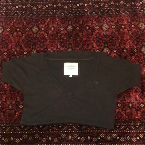 Abercrombie & Fitch Brown Knit Short Sleeve Tunic Shirt - Picture 3 of 5